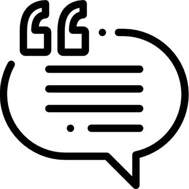 Balão que simula uma fala